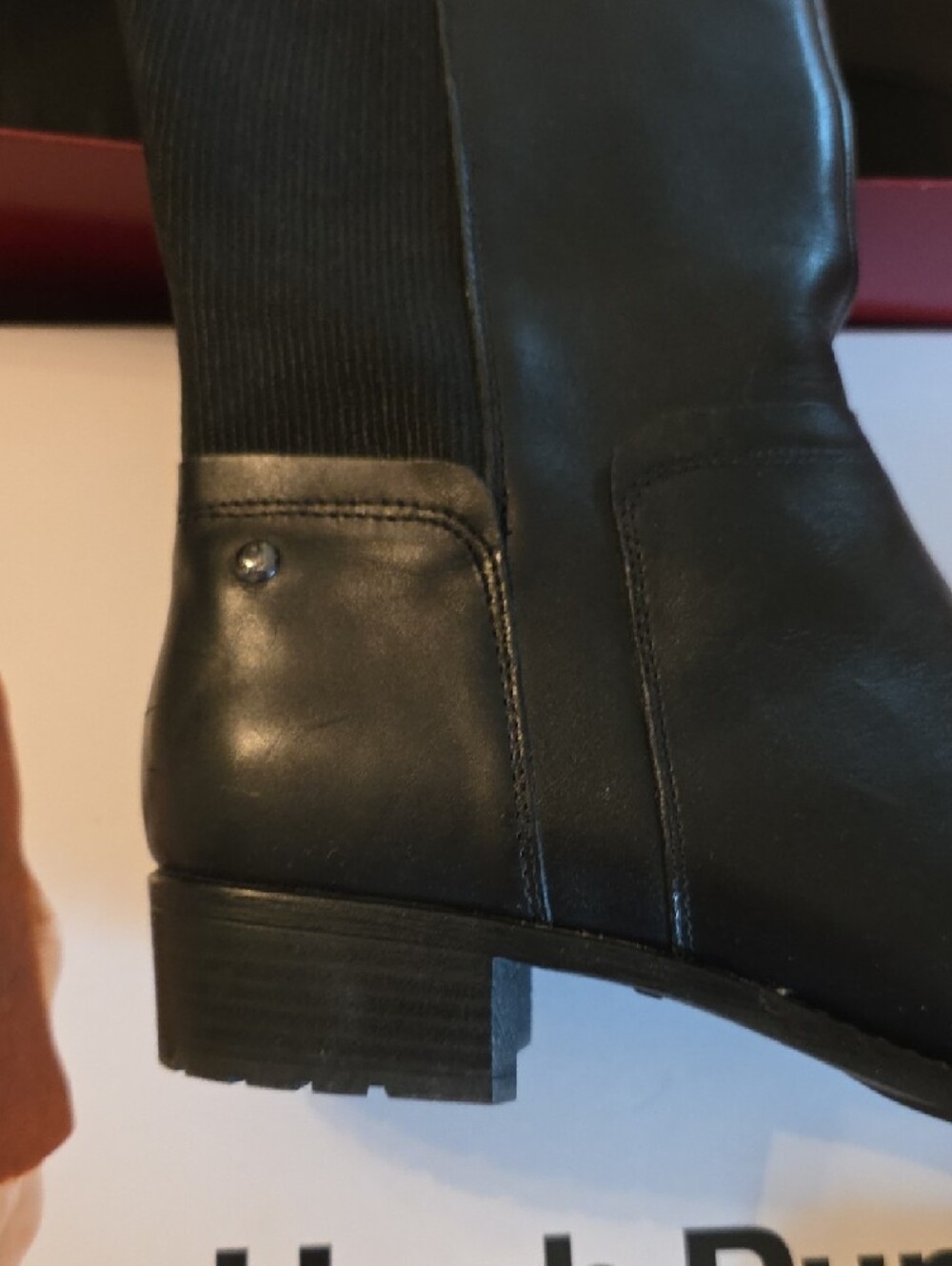 Hush Puppies Black Knee-High Riding Boots - Picture 8 of 11